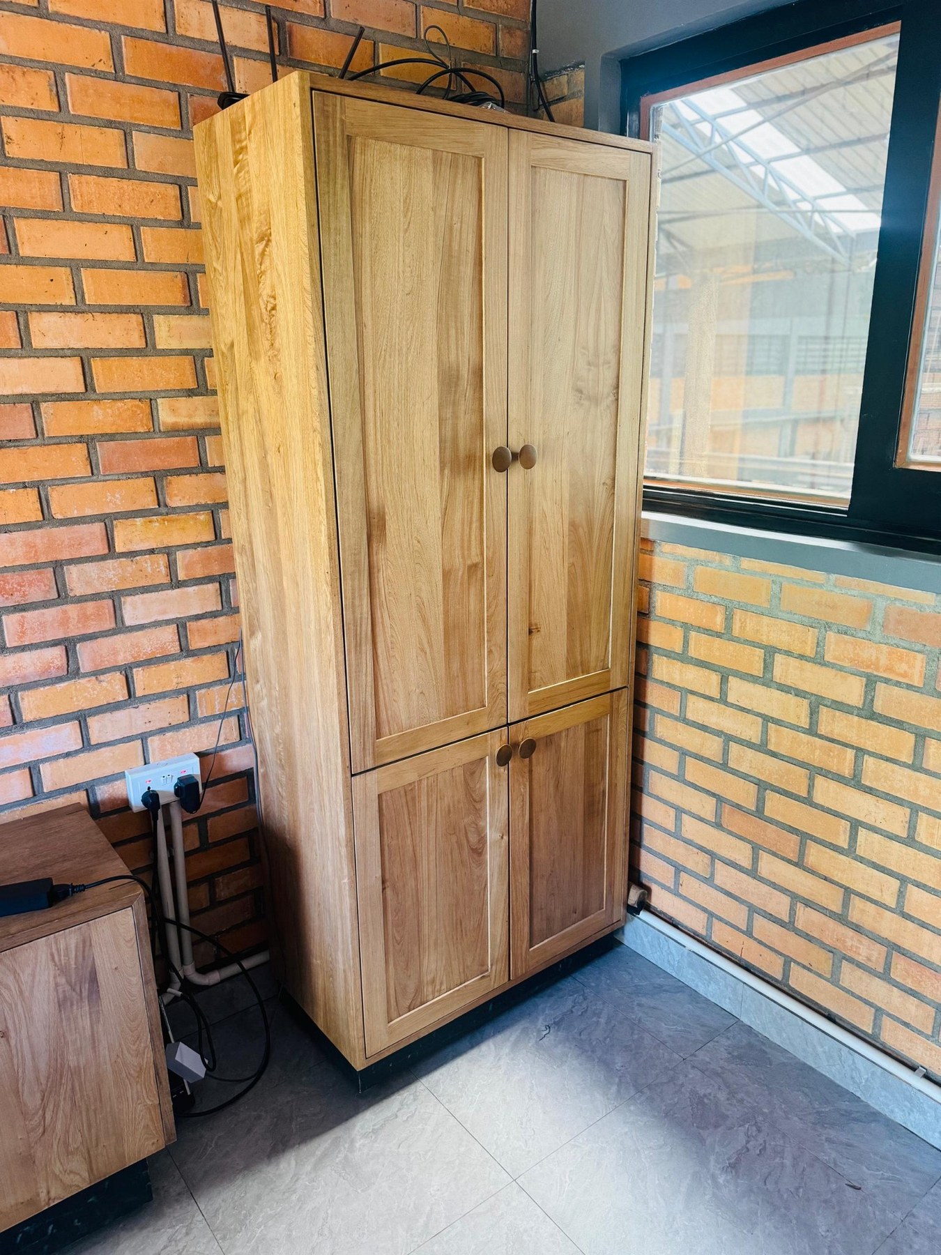 Solid Wood Storage Cabinet