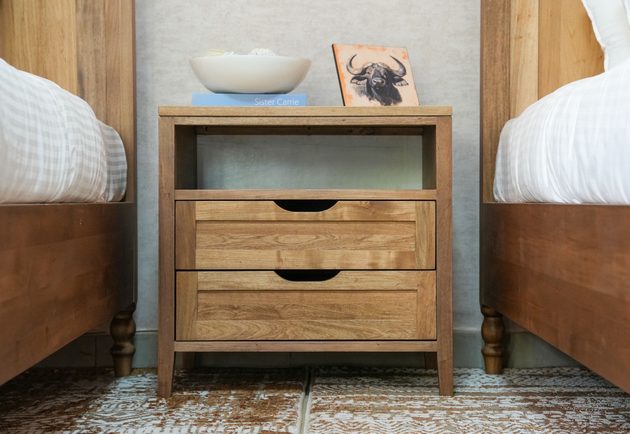 Two-Drawer Bedside Table