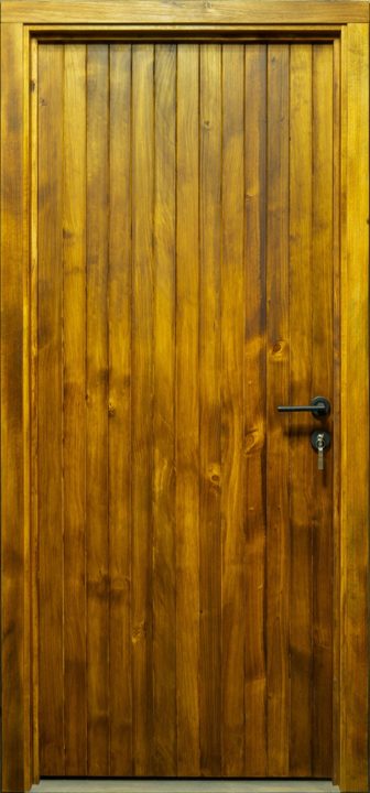 Vertical-Panel Wooden Door