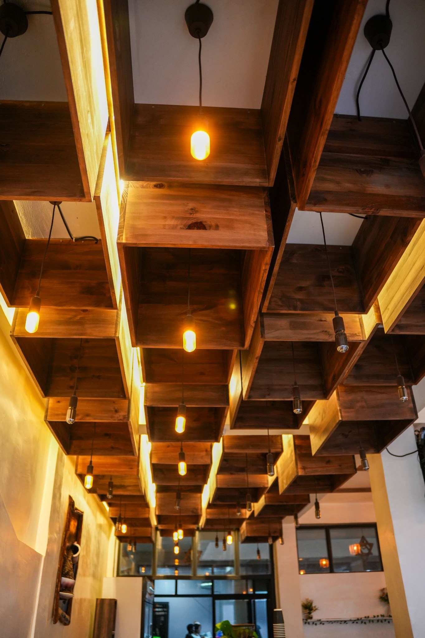 Wooden Ceiling Feature